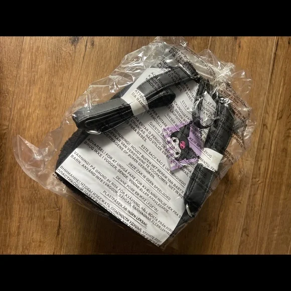 One Left! LOUNGEFLY (Sanrio)-NWT Fluffy Kuromi Mini Backpack - Picture 11 of 15